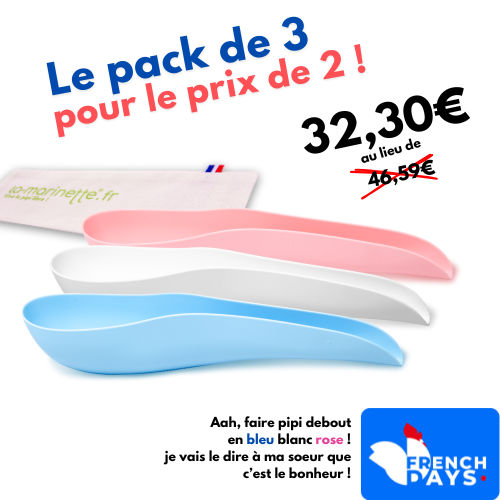 faire pipi debout pour les French Days