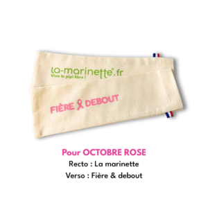 ETUI pour marinette impression FIÈRE & DEBOUT POUR OCTOBRE ROSE